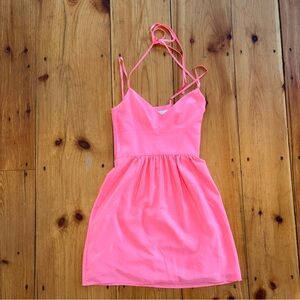 Amanda Uprichard Pink Silk Mini Dress Size P